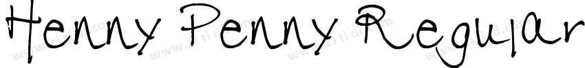 Henny Penny Regular字体转换